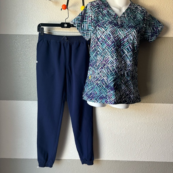 Figs Pants - FIGS Women’s XXS Technical Collection Navy Blue Jogger Scrub Pants #W20SW2030